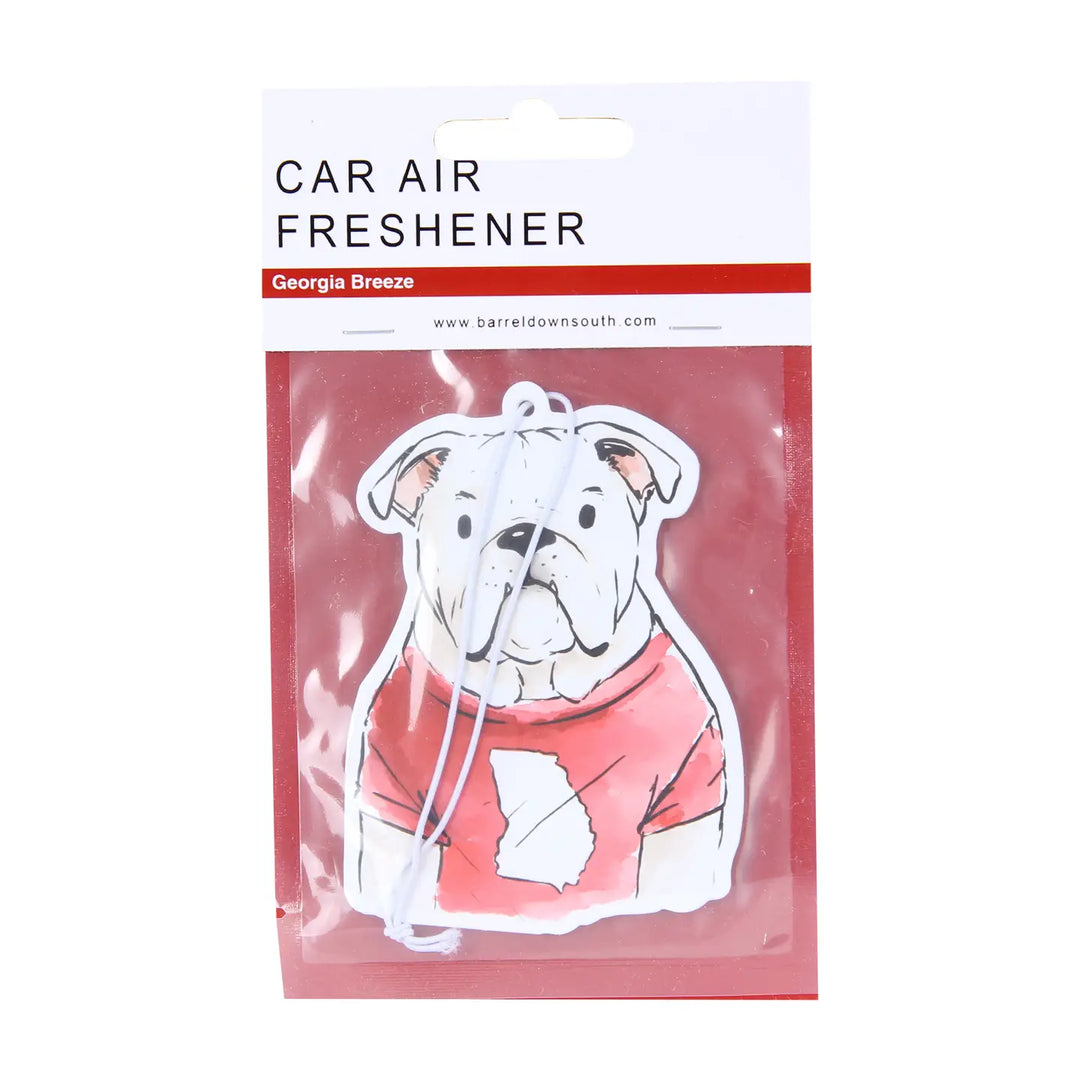 Bulldog Front Ga Air Freshener- Georgia Breeze Fragrance