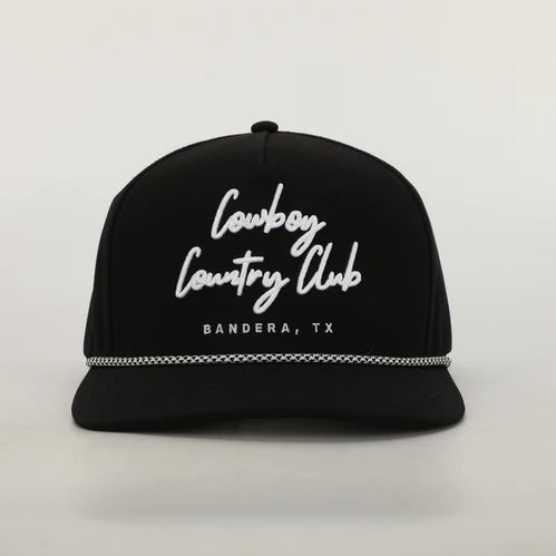 CCC Cursive Roped Hat- Black