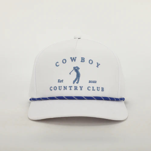 CCC Golfer Roped Hat- White