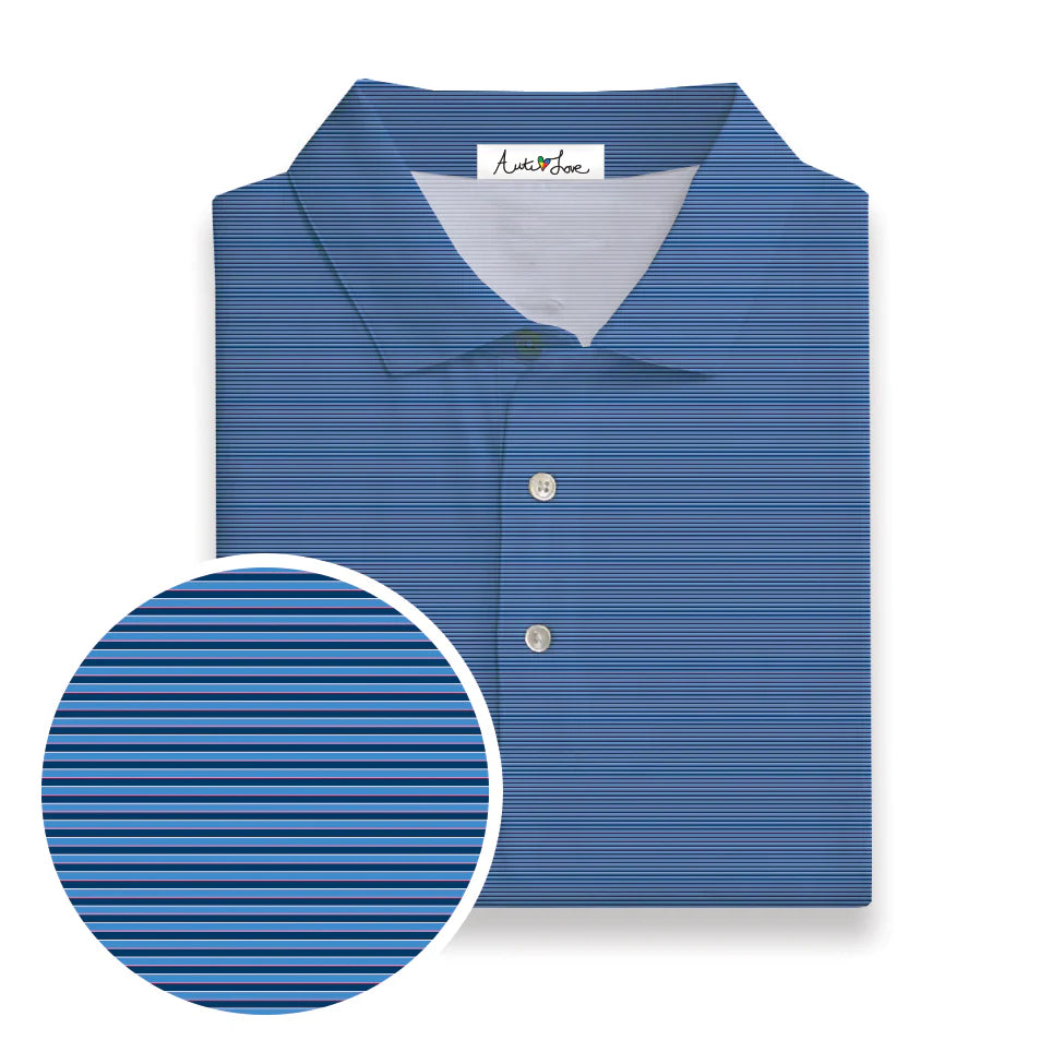 Navy | Light Blue | Pink Microstripe Polo