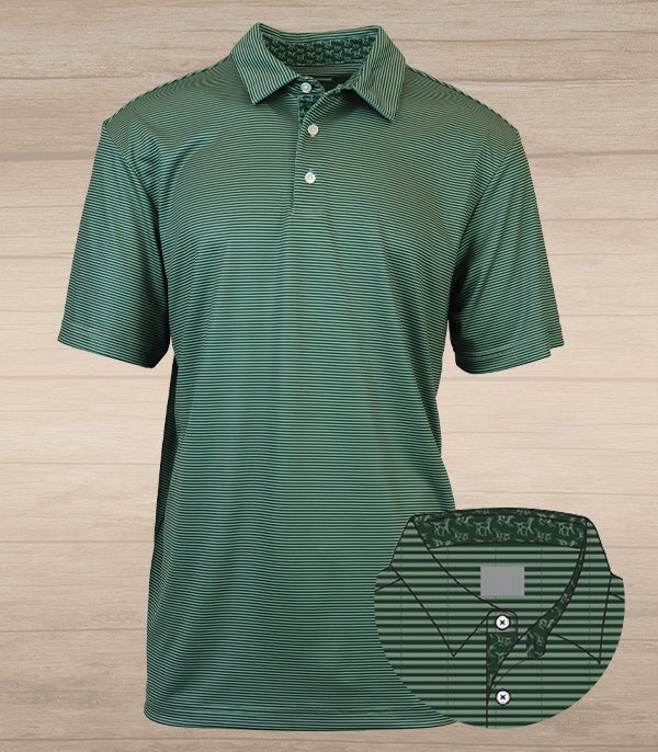 Andy Stripe Performance Polo