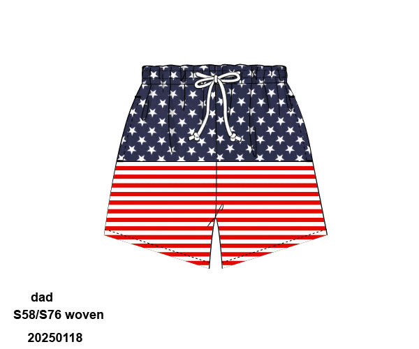 American Flag Swim Trunks