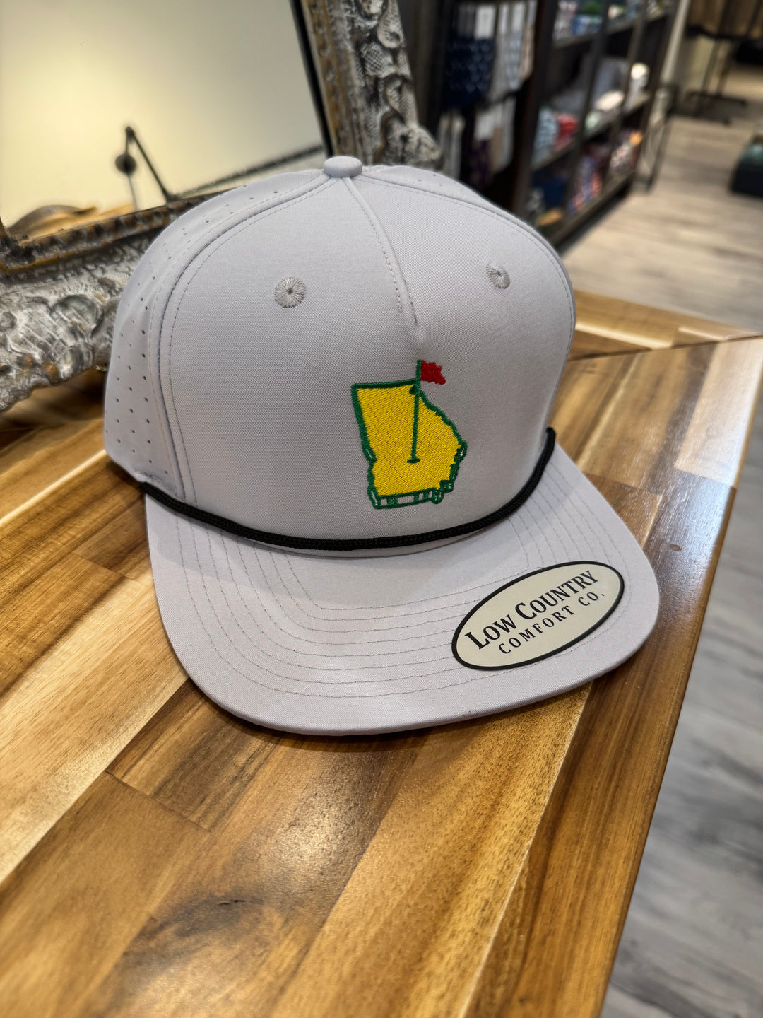 Grey GA Golf Performance Hat