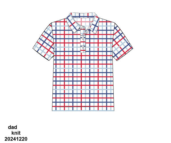 Red White & Blue Polo