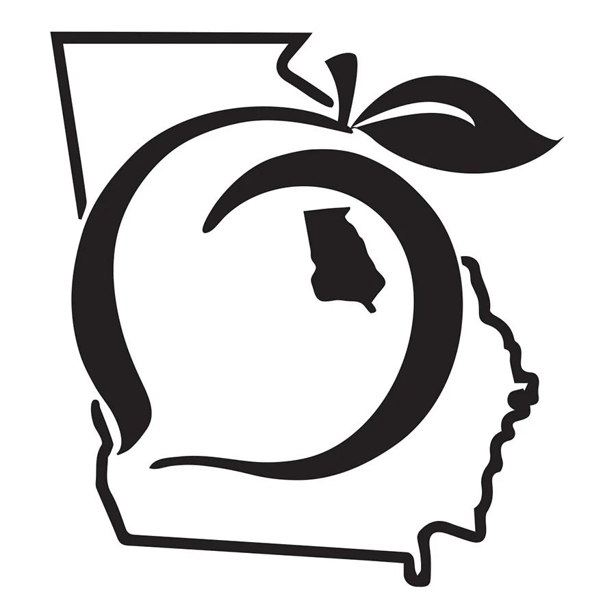 State of GA Peach Decal