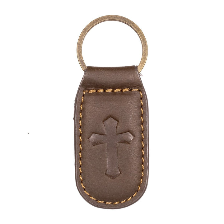 Leather Embossed Keychain