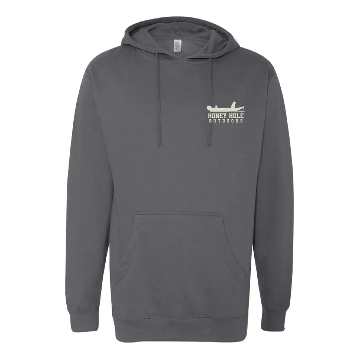 Fleece Hoodie - Boat Buddy - Charcoal