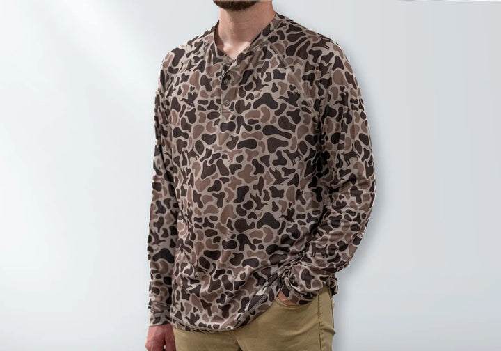 3 Button Henley | Mosul Camo