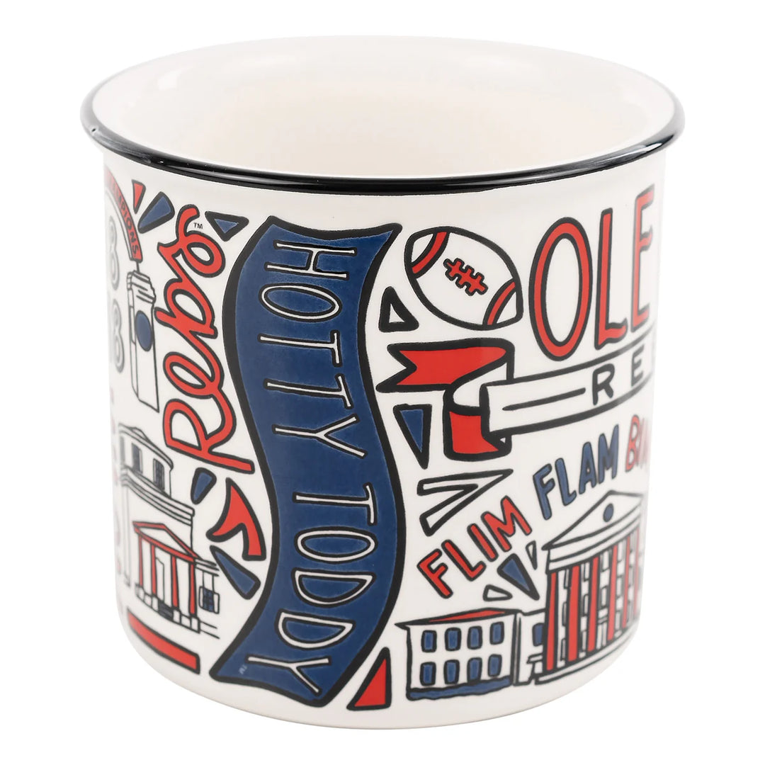 Ole Miss Collage Campfire Mug