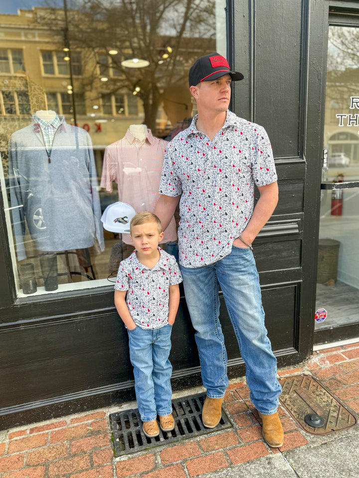 Polar Camo Georgia Print Polo