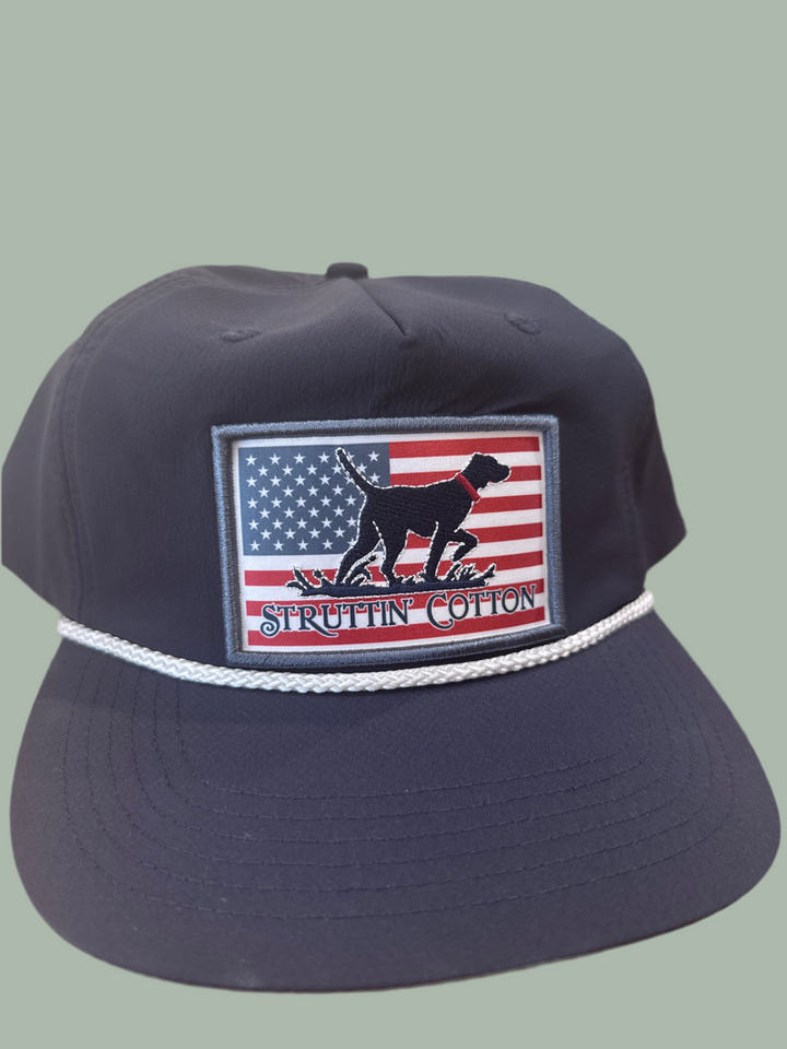 Freedom Pointer Patch Trucker Navy/White Rope
