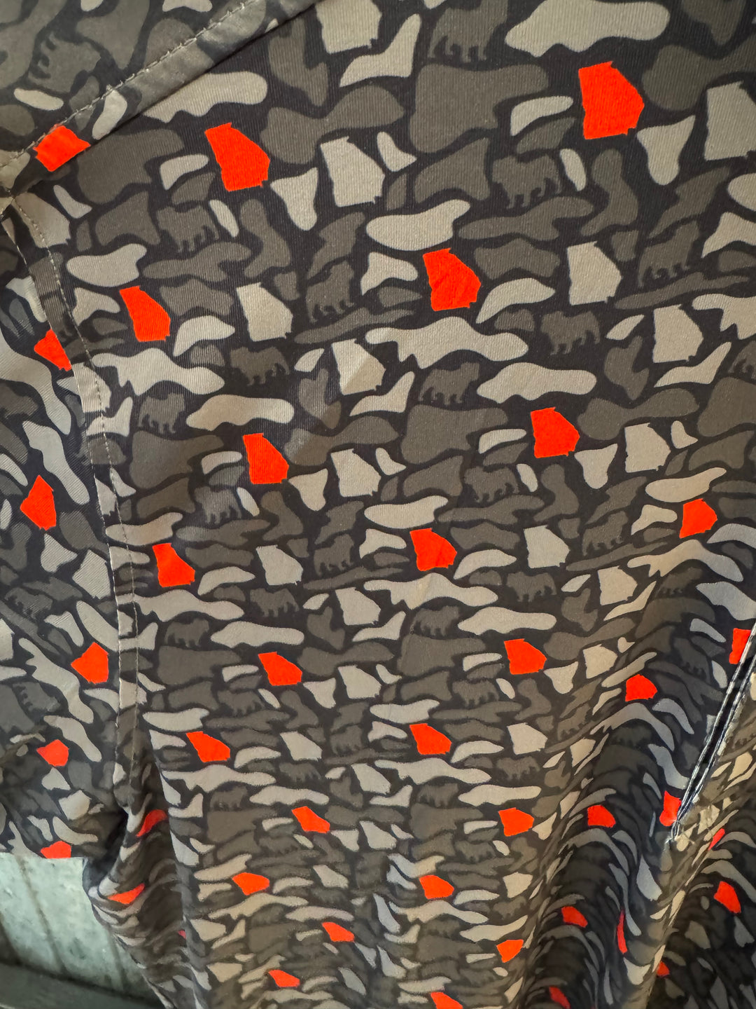 Black Georgia Camo Polo