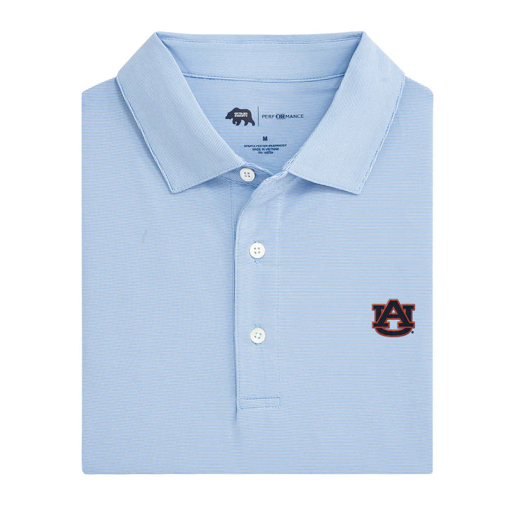 Auburn Hairline Stripe Polo