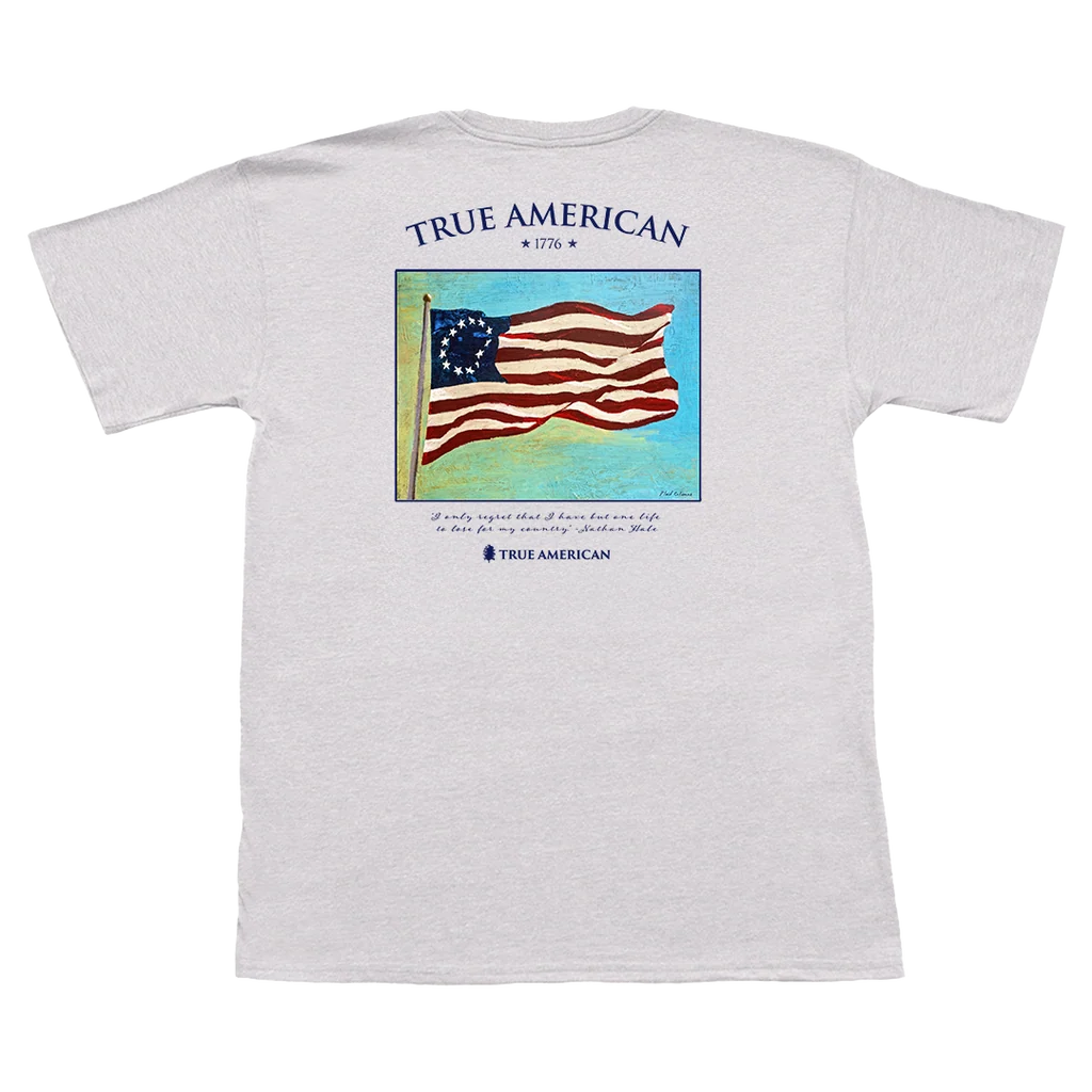 Betsy Ross Flag Short Sleeve Pocket Tee