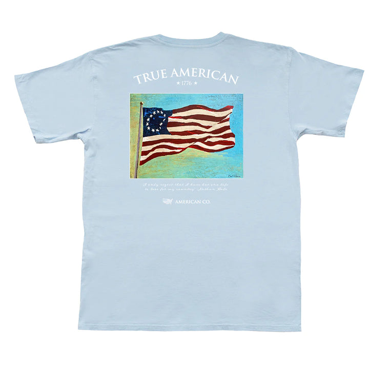 Betsy Ross Flag Short Sleeve Pocket Tee