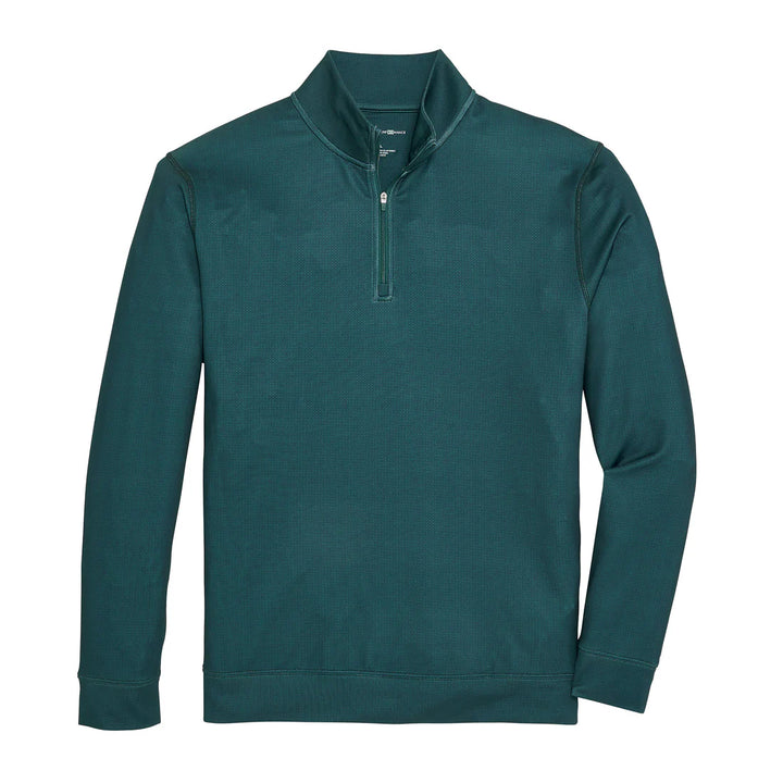 Cay Printed Performance 1/4 Zip - Mallard Green
