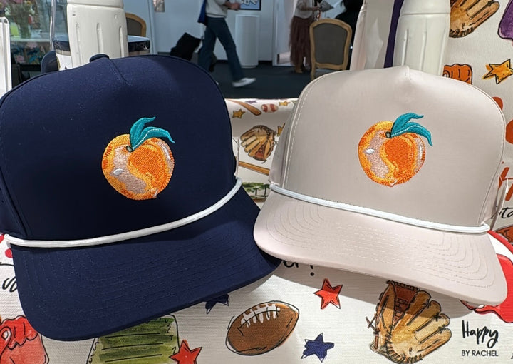 GA Peach Rope Hat Khaki