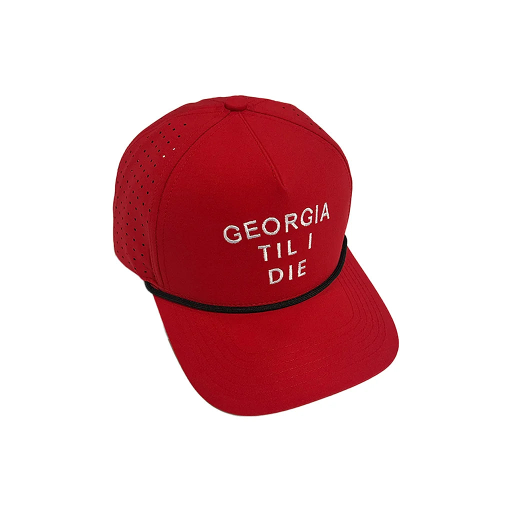 Red Georgia Til I Die Web Back Hat