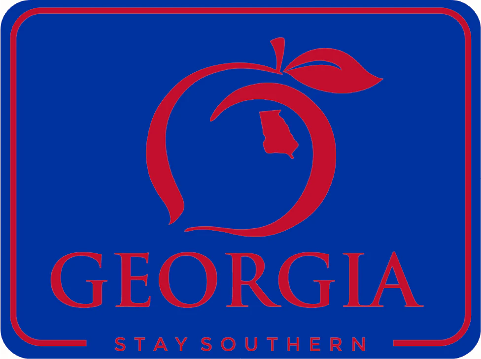 Peach State Pride GA Patch Decal