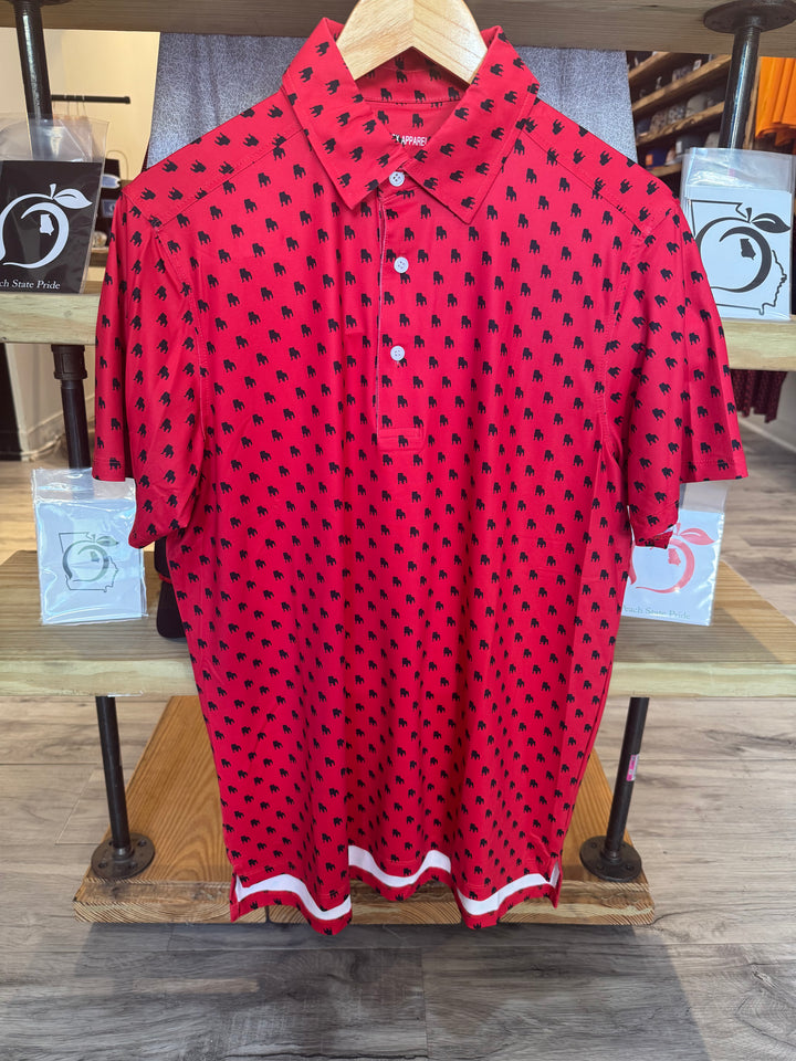 Bulldog Outline Polo
