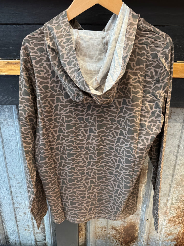 Youth Badlands Camo Lightweight Hoodie