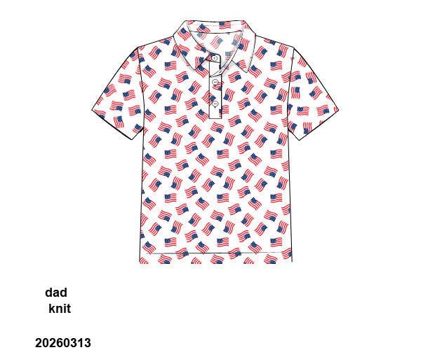 American Flag Polo