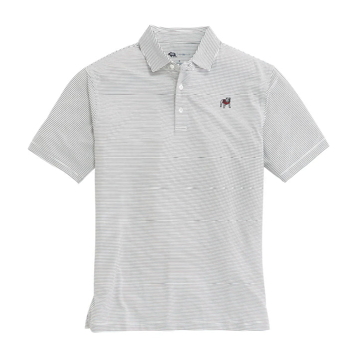 Standing Bulldog Stripe Polo