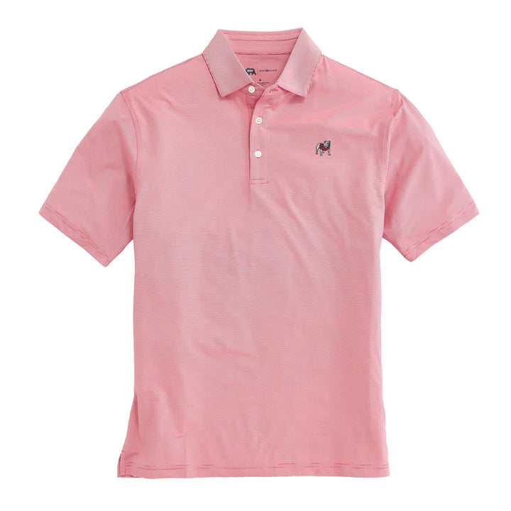 UGA Bulldog Hairline Stripe Polo
