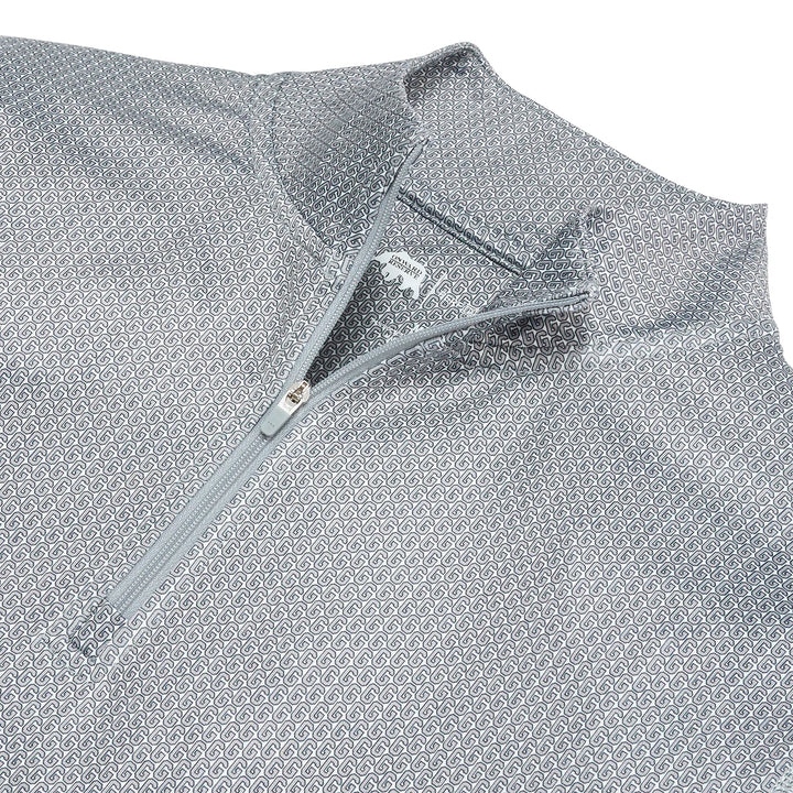 Vintage G Printed Performance 1/4 Zip - Mirage Grey