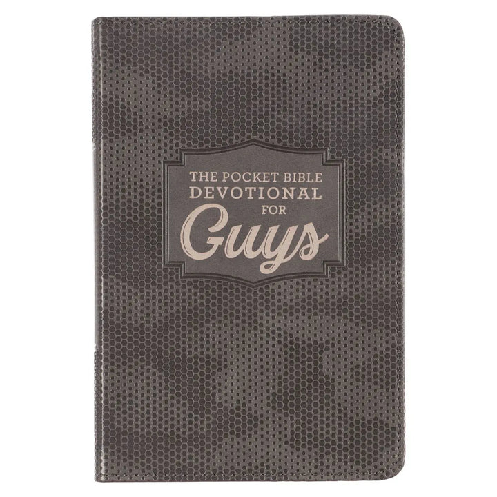 Pocket Bible Devotional For Guys Faux Leather