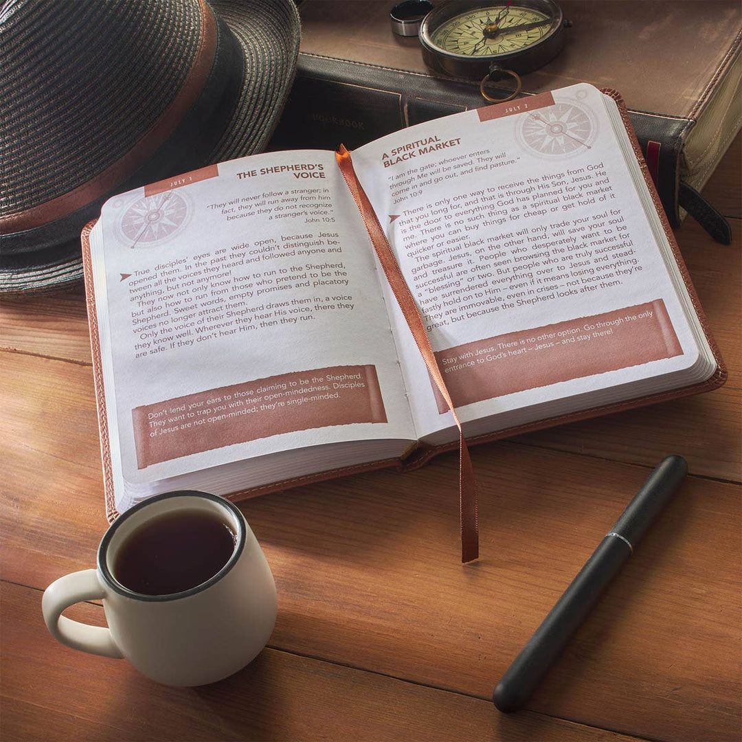 Devotional Words of Jesus for Men Faux Leather