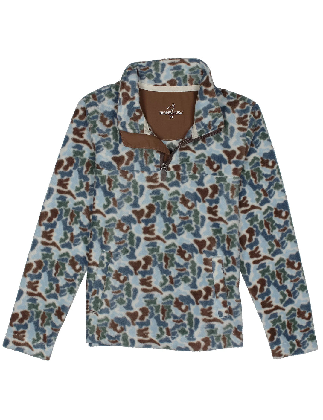 Boys Microfleece Pullover Terra Camo